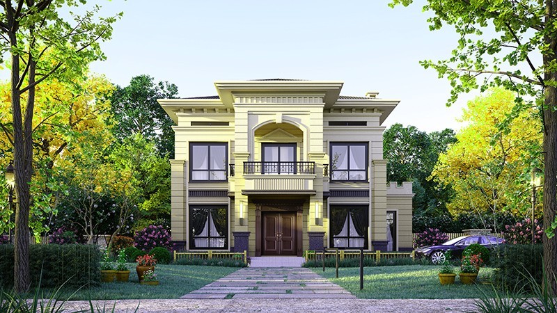 邻水中式合院住宅，开放庭院与邻里乡亲更亲近